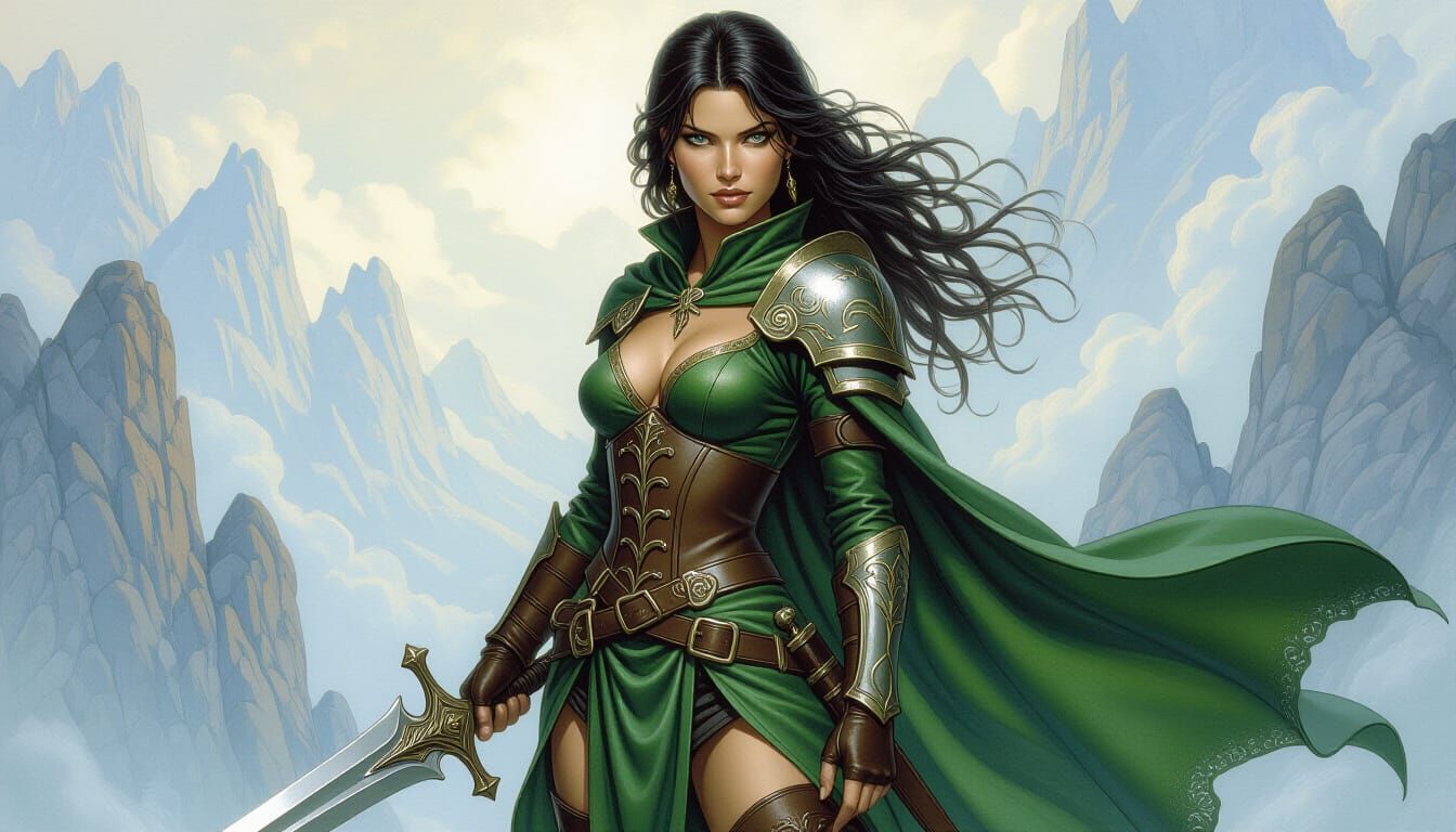 Epic Dragon Fantasy Book Cover Illustration