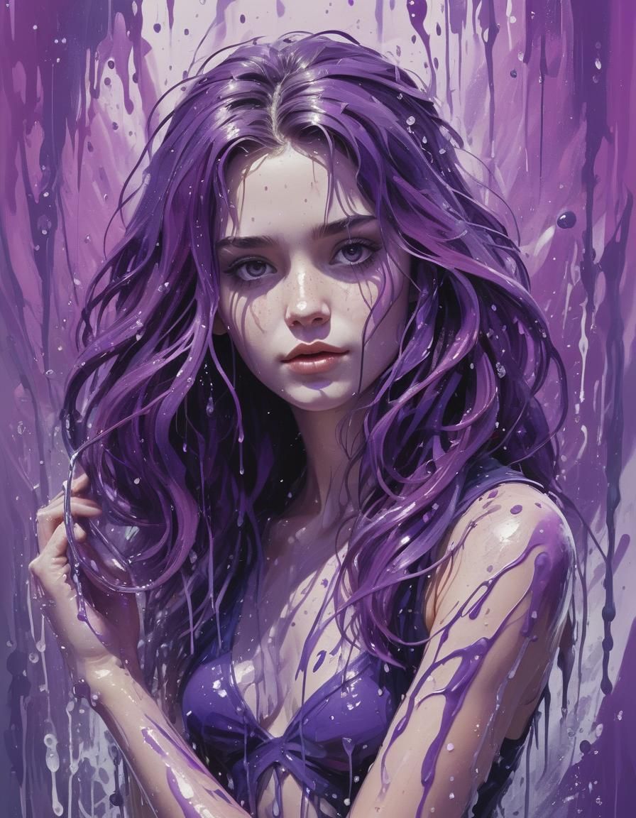 Vorticism Concept Art in Purple, 8k Resolution