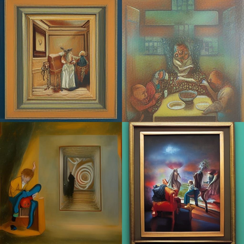 Magic Painting Reflecting Viewer's Inadequacy