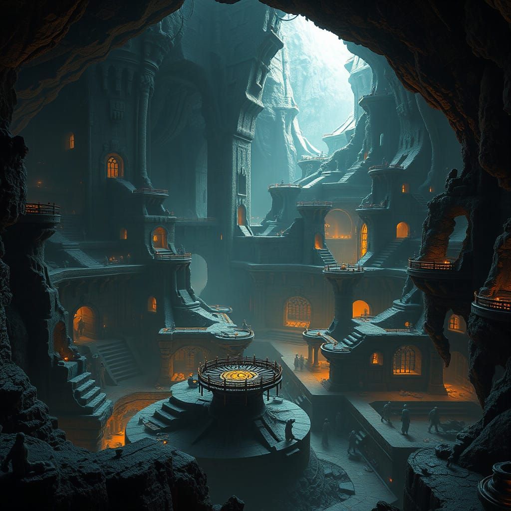 Intricate Dwemer Ruin, Raldbthar Deep Market, a Gateway to B...
