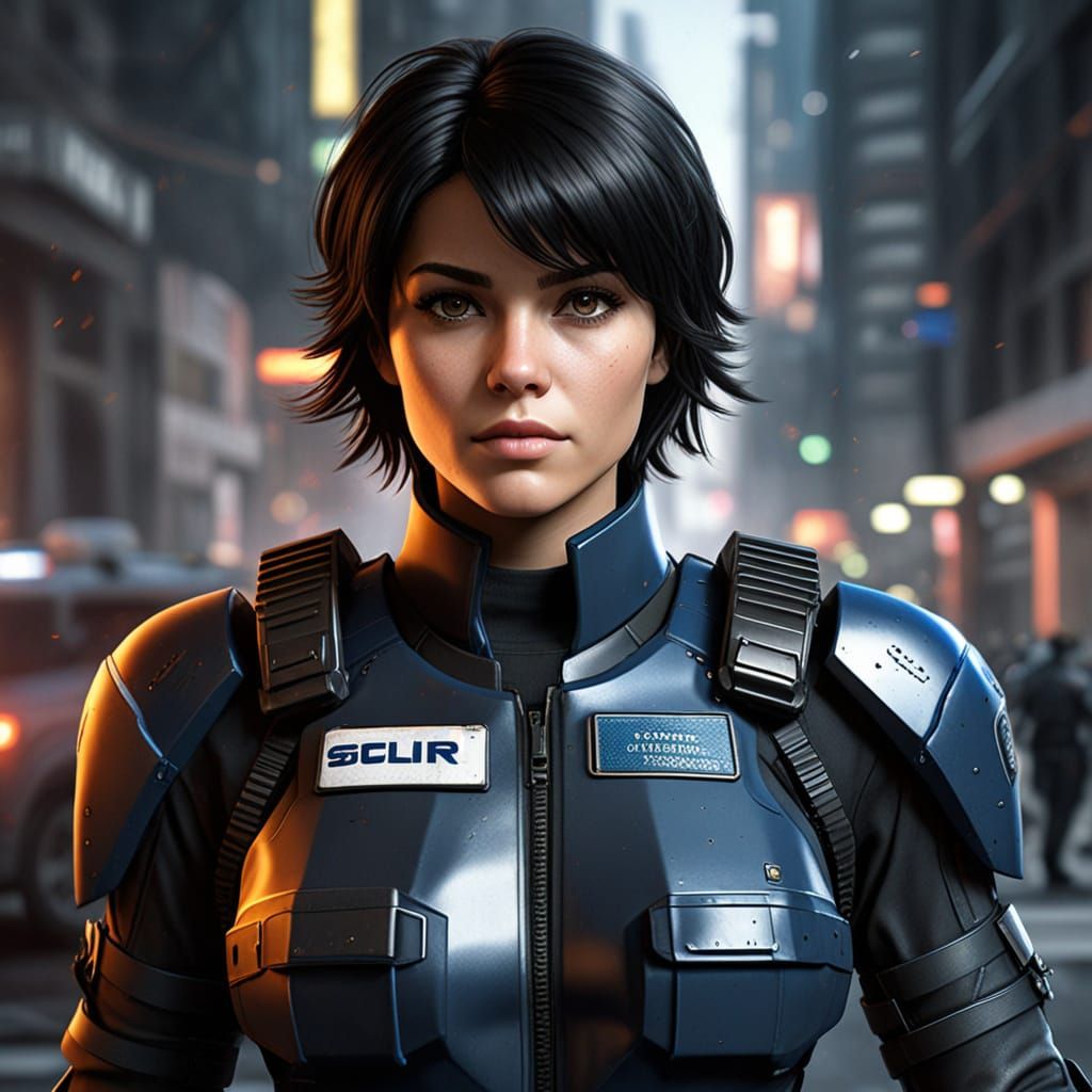 Scifi police officer...