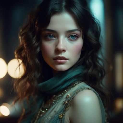 AI Image of a Brunette