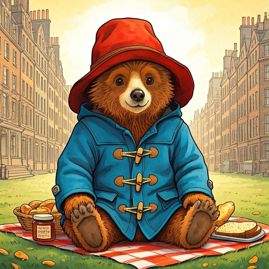 Paddington Bear's London Picnic: Storybook Illustration