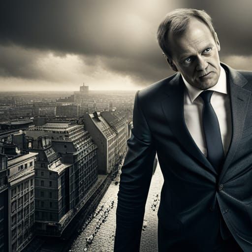 Donald Tusk: Supervillain's Warsaw Destruction in HDR