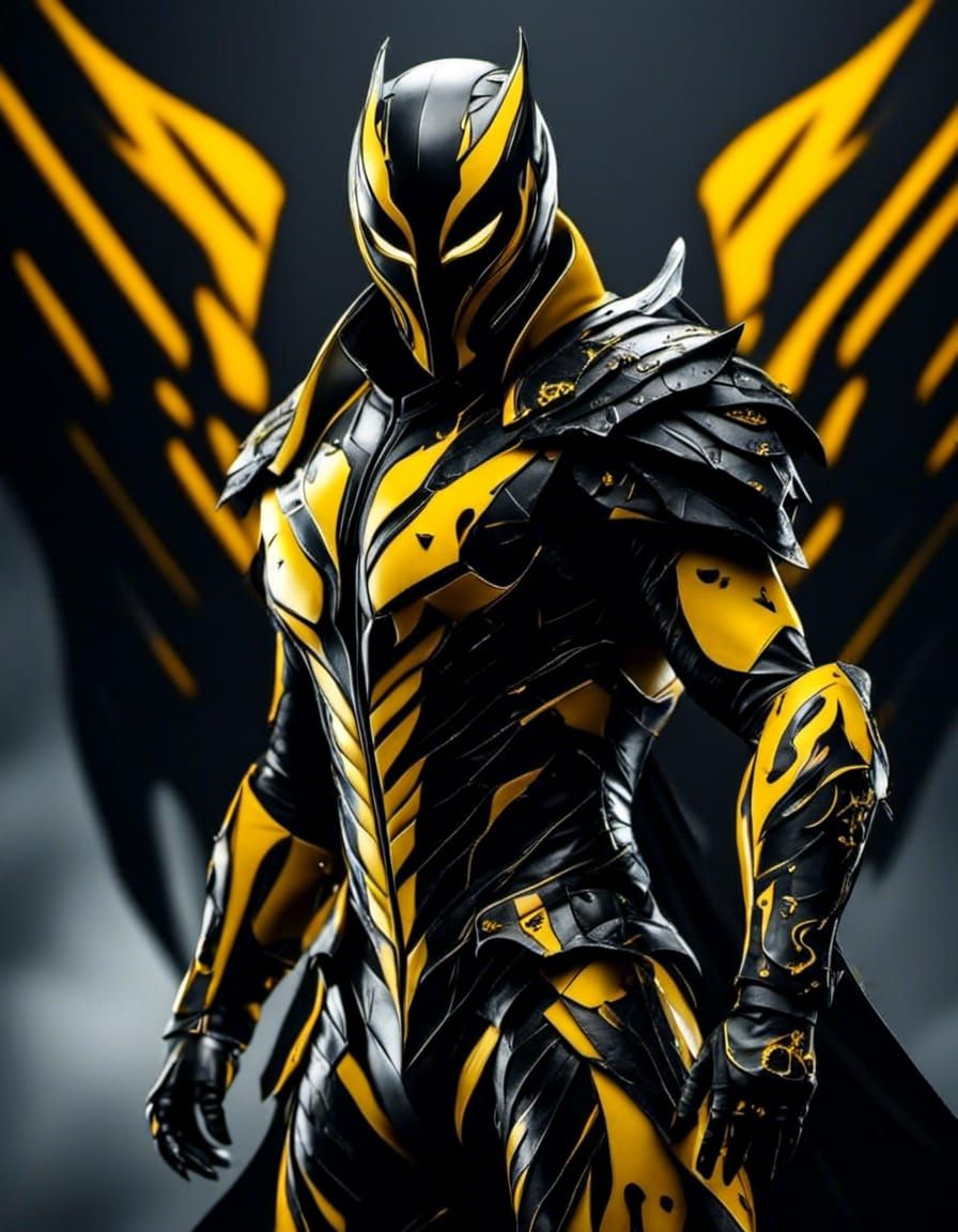 Powerful Superhero in Grunge Style