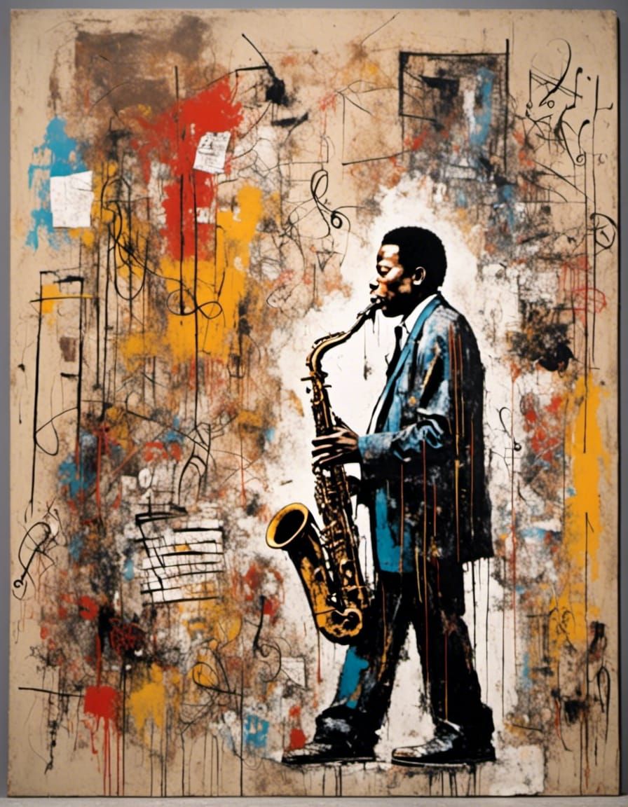 Jazz Legend: Wayne Shorter (1933-2023) (Neo-expressionism)