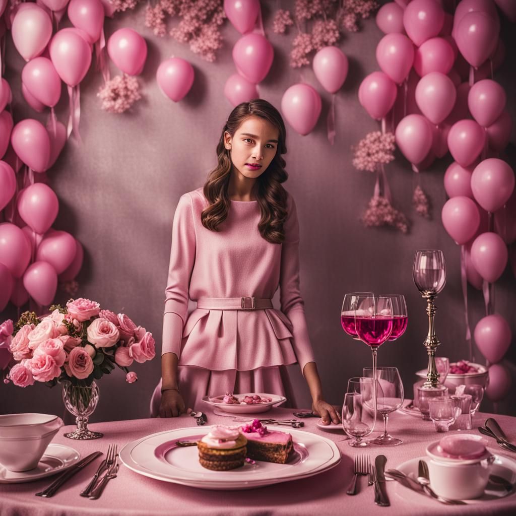 Happy birthday in pink