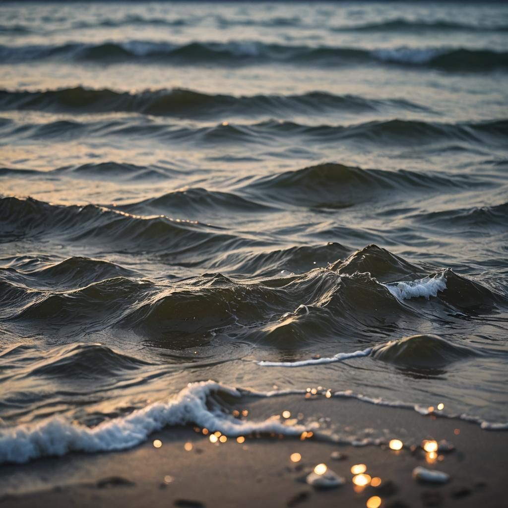 Melancholic Ocean Scene in Natural Lighting