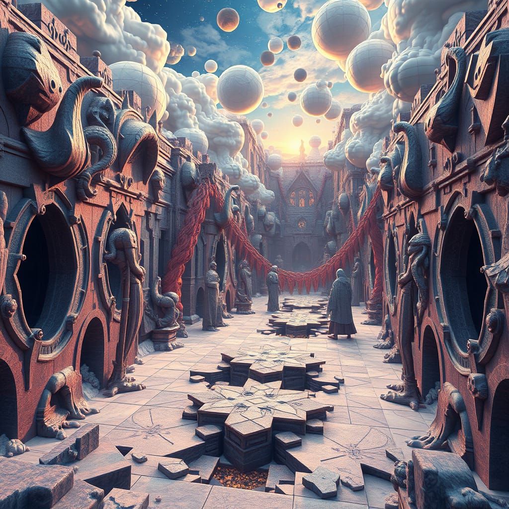 Fantastical Geometric Art in Deep Color