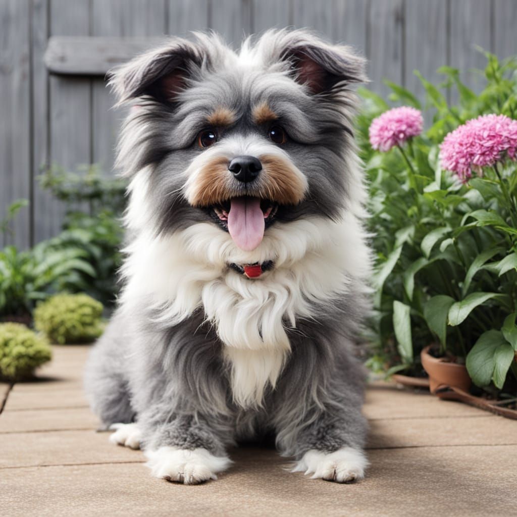 Bert the Fluffy Pet Dog