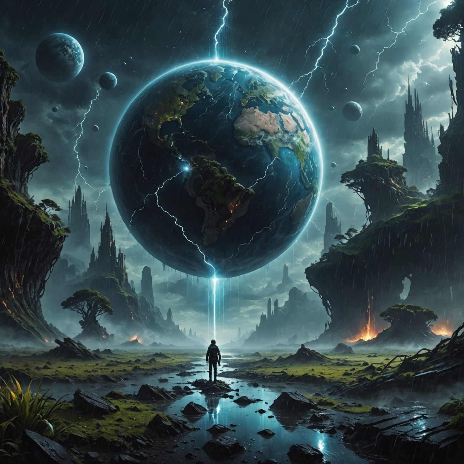 Planet of Eternal Rain: A Somber Landscape