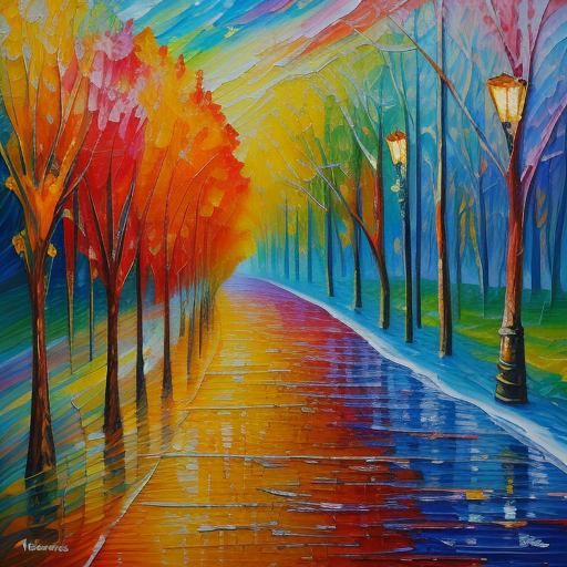 Expression of Free Will: Impasto Oil Painting