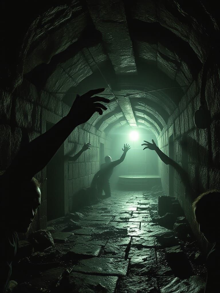 Nightmarish Crypt of Lurking Monsters