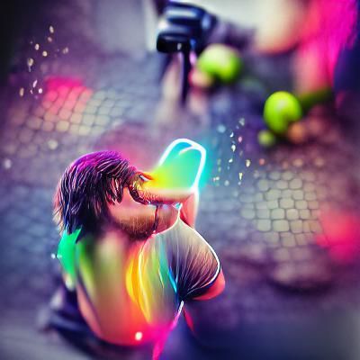 Rainbow Vomit: A Surreal Display of Nausea