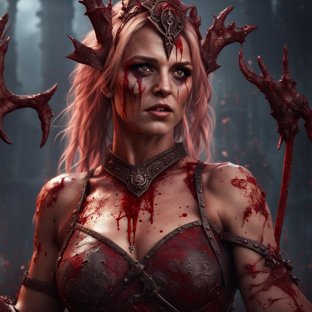 Fantasy Matte Painting: Figure in Bloody Clothes