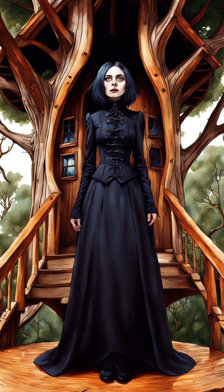 Goth Susie Derkins Revisits Calvin's Treehouse in Whimsical ...
