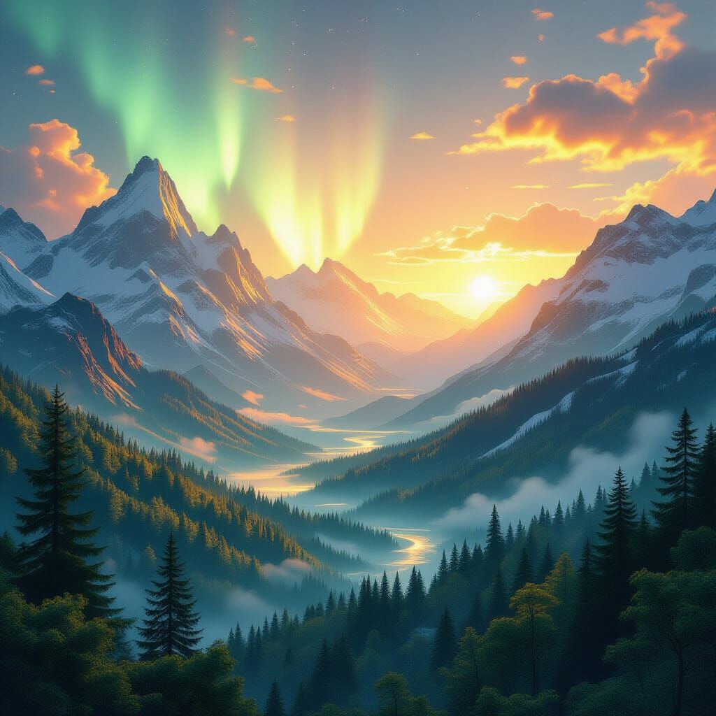 Cosmic Landscape with Crystalline Mountains