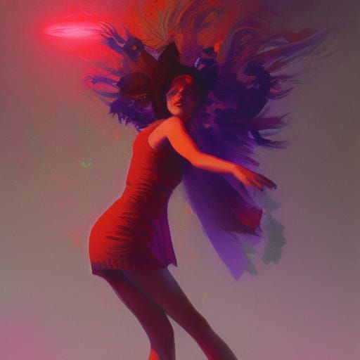Psychedelic Dancing Queen Digital Art