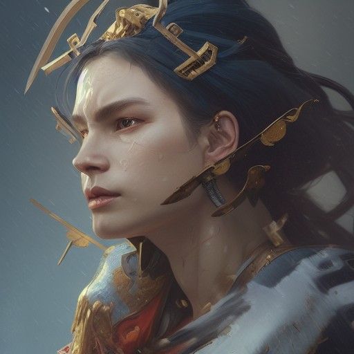 Hyperdetailed Portrait of Last Great Warrior