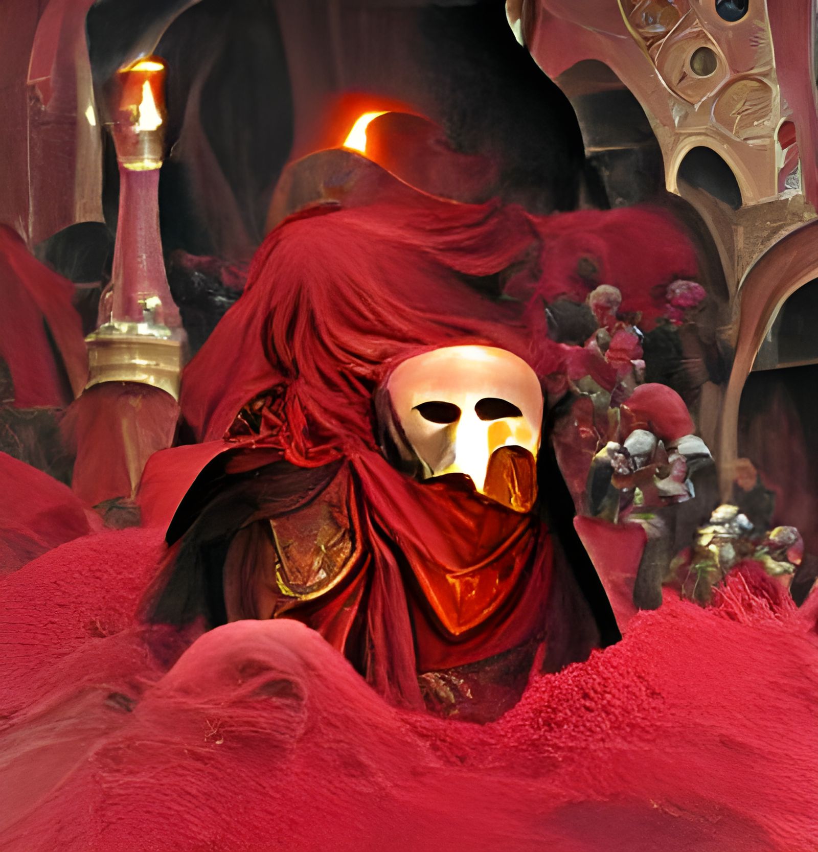 Masque of the Red Death Illustration