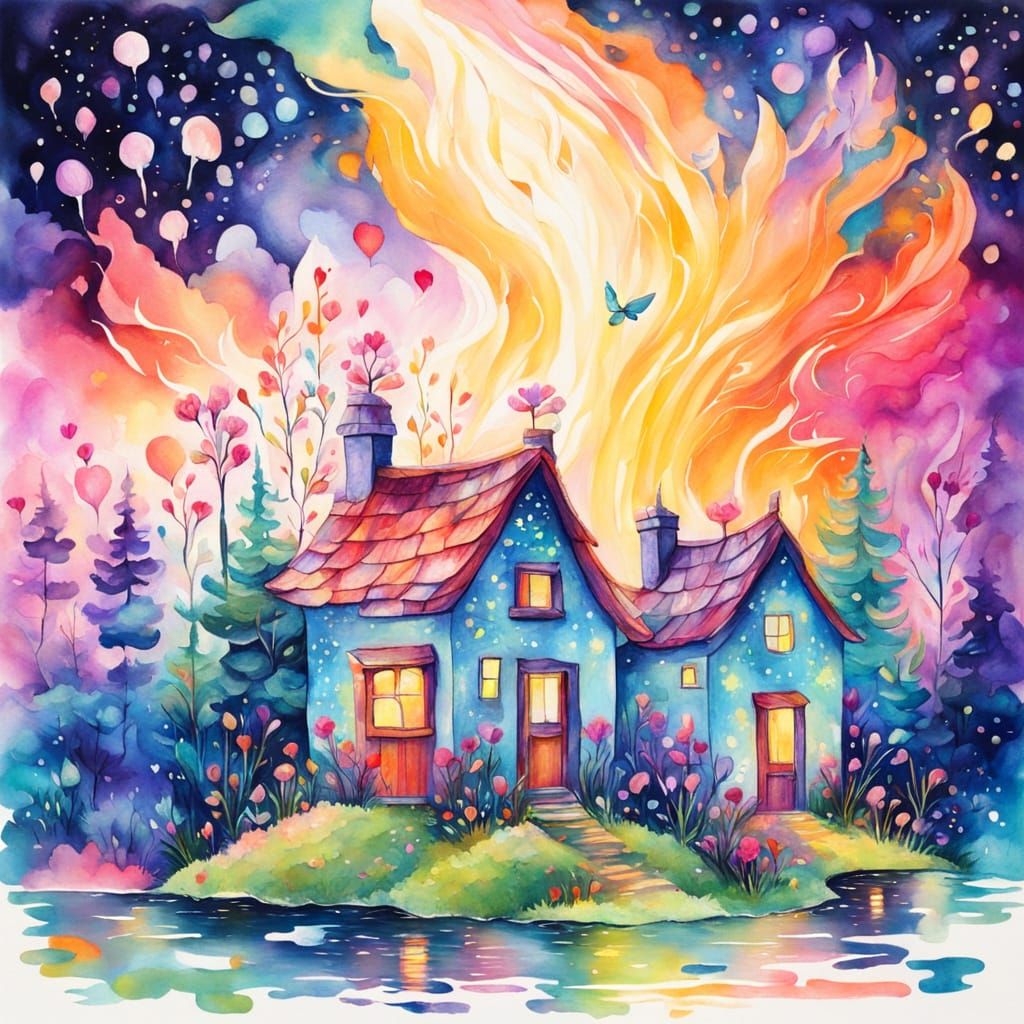 Whimsical Garden Houses Shine with Joy and Sparkles