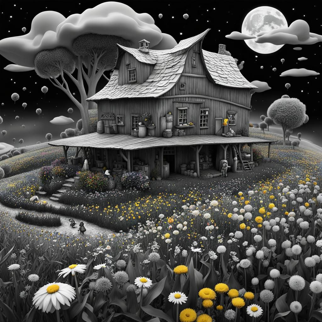 Enchanted Farm: Chibi Cowgirl and Patchwork Cow in 3D