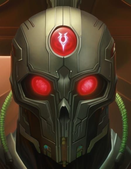 Evil Steampunk Cyborg Digital Art Masterpiece