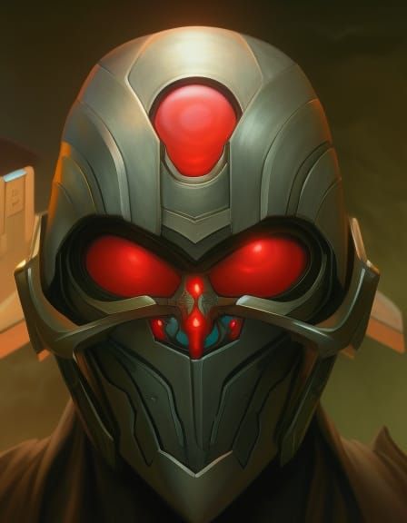 Evil Cyborg Steampunk Digital Art Masterpiece