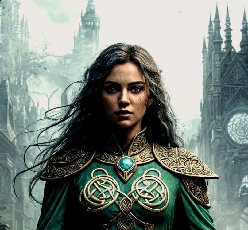 Celtic Banshee Warrior Unleashes Power with Basketball in Mo...