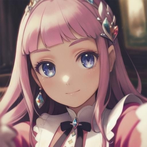 Girl in Princess Dress Close-Up Selfie