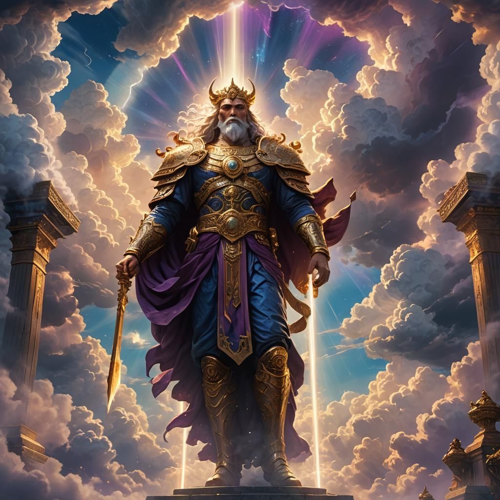 Majestic Cloud God at Heaven's Gate