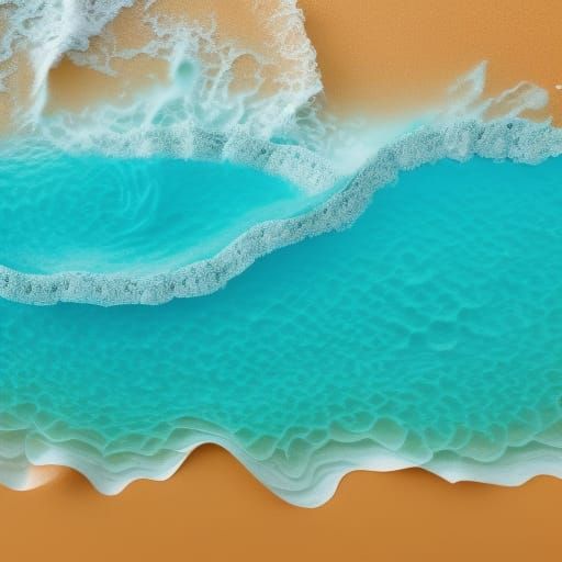 Origami Ocean Scene with Beach