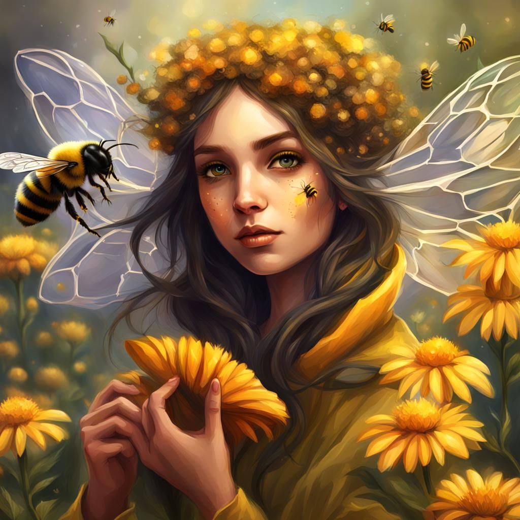 Bee Fairy: Digital Painting in HD