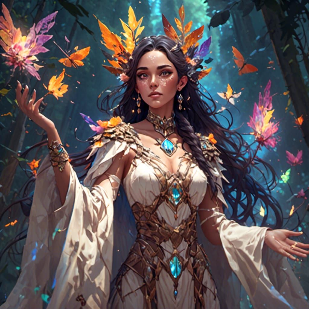 Fantasy Druid Portrait in Unreal Engine 5