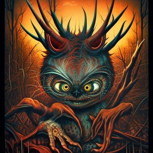 Outback Creatures of the Night: Horror Concept Art