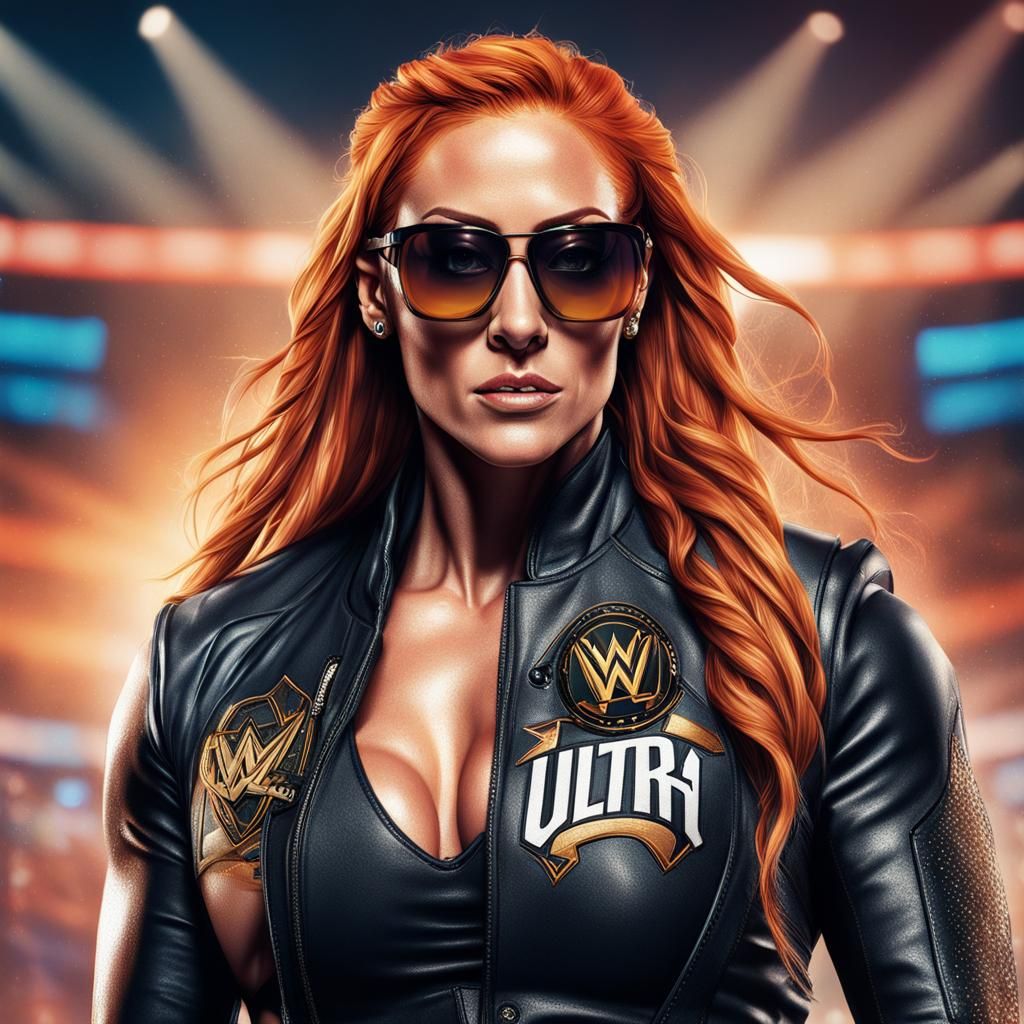 Becky Lynch WWE Photo Illustration in Ultra Detail
