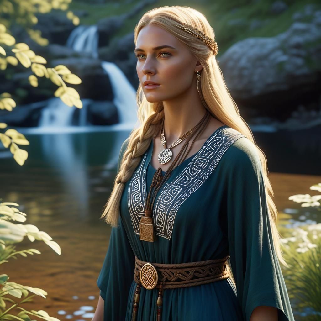 Gallo-Roman Goddess Dea Aveta Concept Art