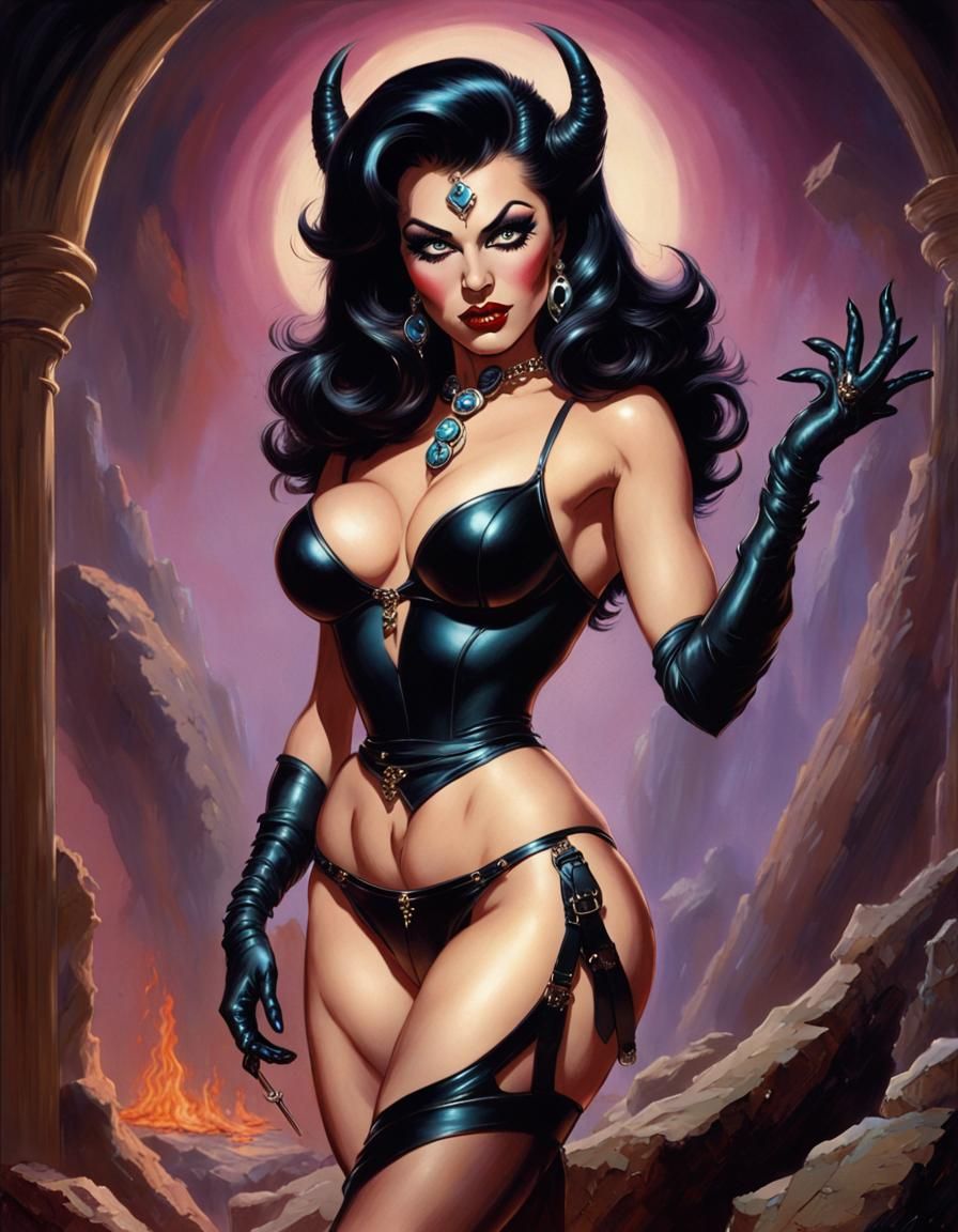 Evil Lynn Glamour Pinup as Go-Go Dancer