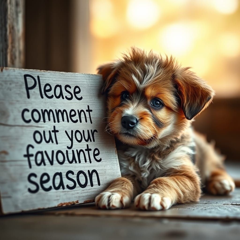 Fluffy Puppy Asks About Your Favorite Season