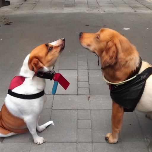 AI-Generated Image of Smoking Dogs