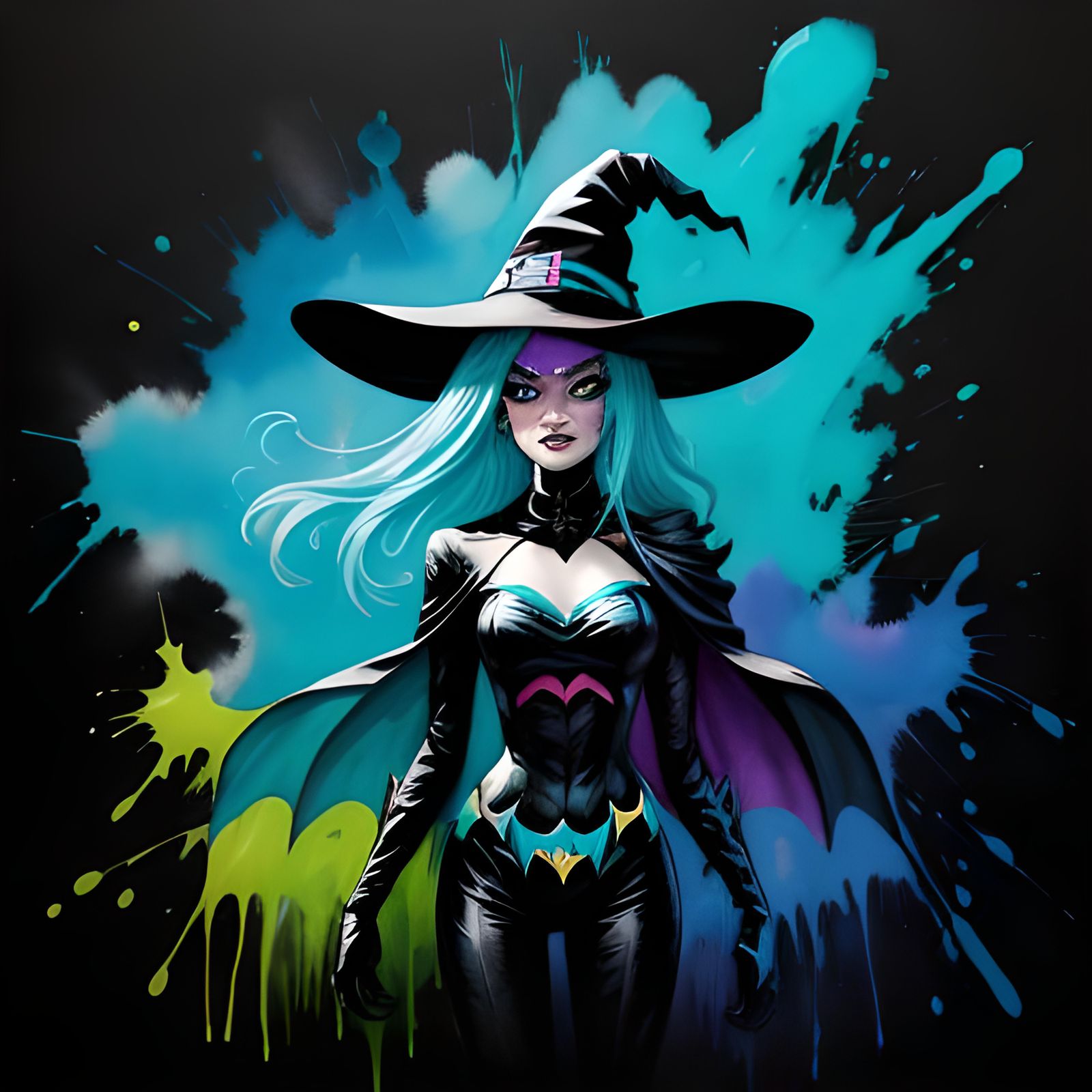 [Splash-art] The Turquoise Witch (Anti-Superheroine)