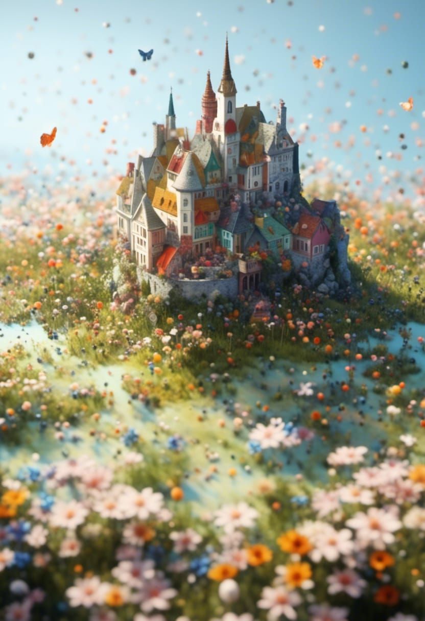 Colorful Buildings in a Vibrant Cityscape