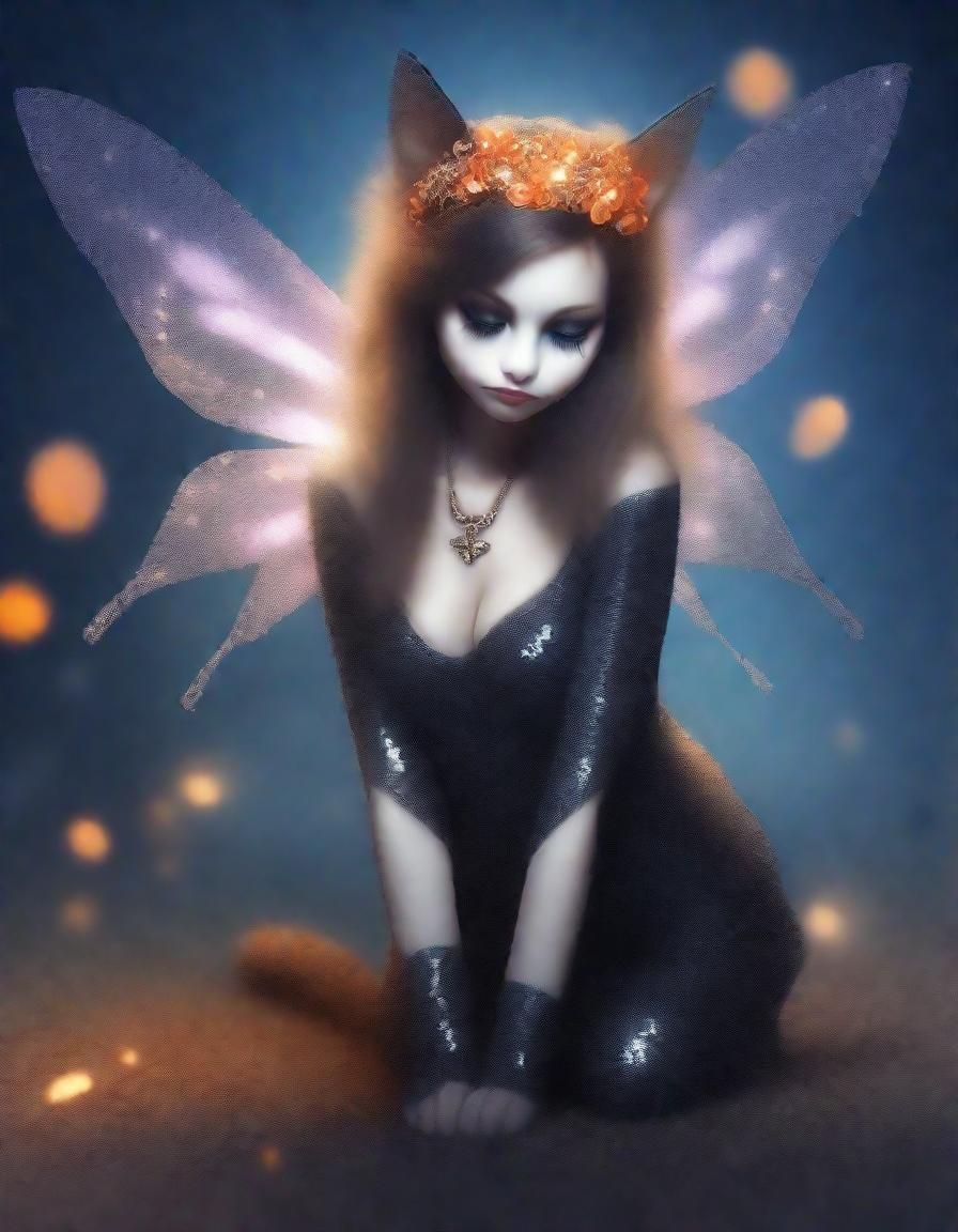 Dark cat fairy.