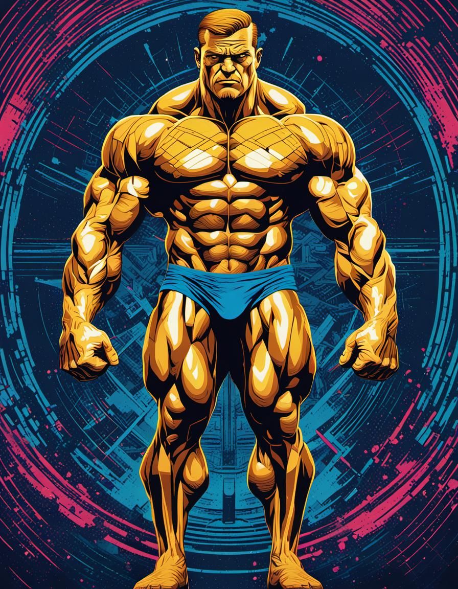 monster God massive muscular muscle man