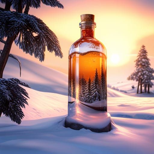 Jungle in a Bottle: Hyperrealistic 3D Rendering