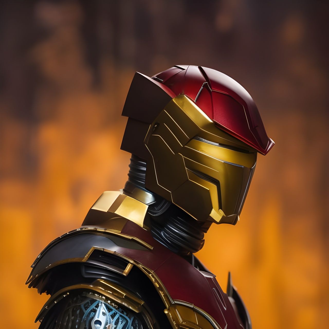 Samurai Iron Man in Dystopian Feudal Japan