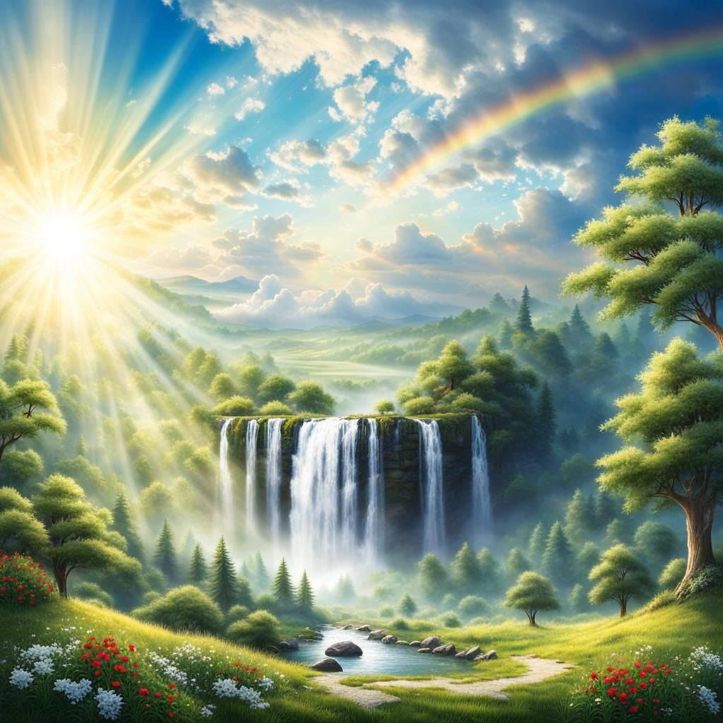 Heavenly Sunshine Beams Divine Bright Soft Focus