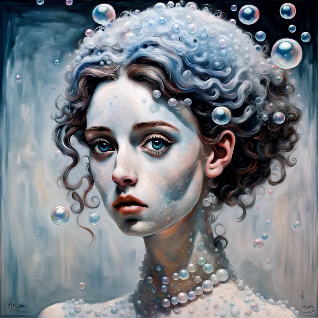 Abstract Cinderella in Soap Bubbles: Picasso Meets Burton