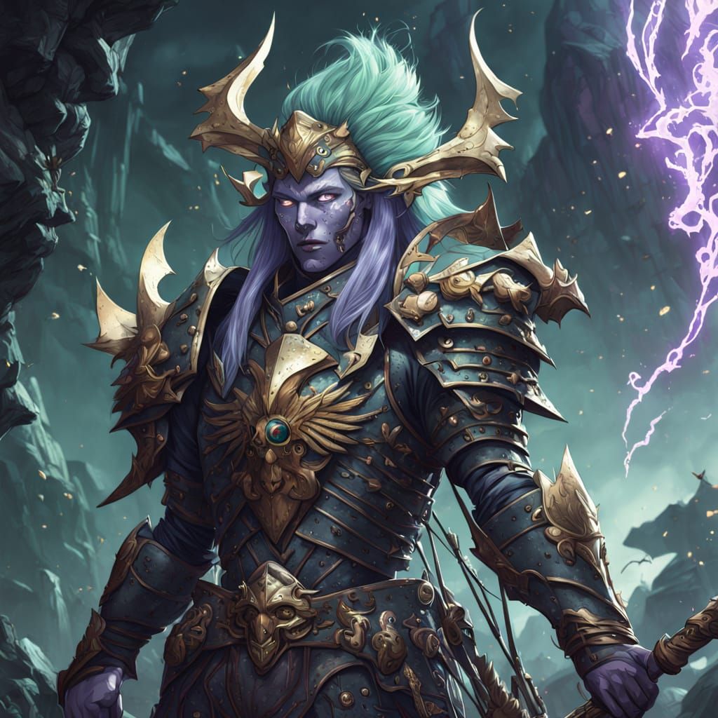 Ethereal Aasimar Warrior in Triumph