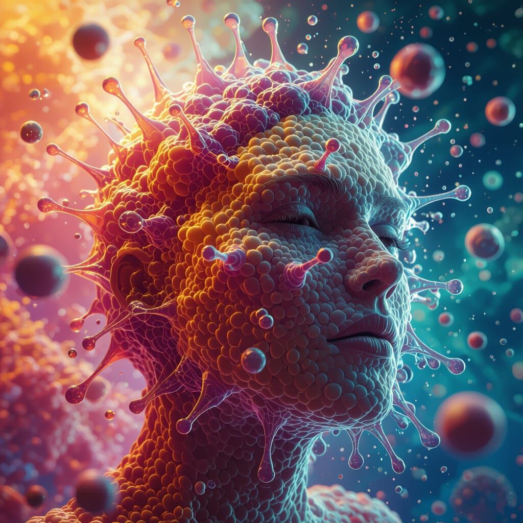 Detailed Liposome in a Colorful Concept Art Style